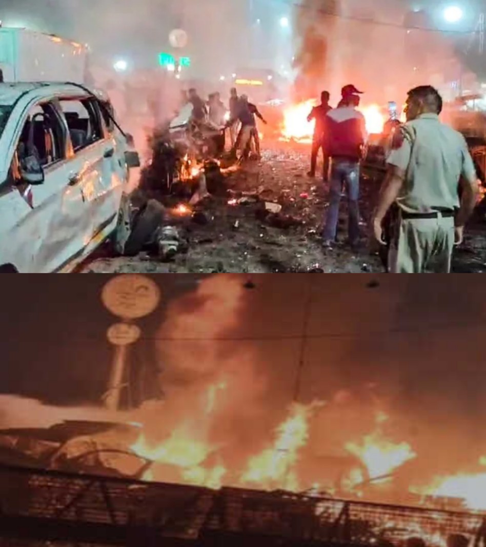 दिल्ली में दहशत: लाल किला मेट्रो स्टेशन के पास भीषण धमाका, 8 की मौत, राजधानी में हाई अलर्ट जारी