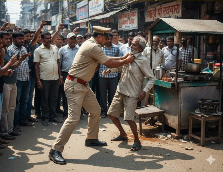 हल्द्वानी में दरोगा की दादागिरी: चाय वाले को कॉलर पकड़कर घसीटा, वीडियो वायरल होने पर हंगामा