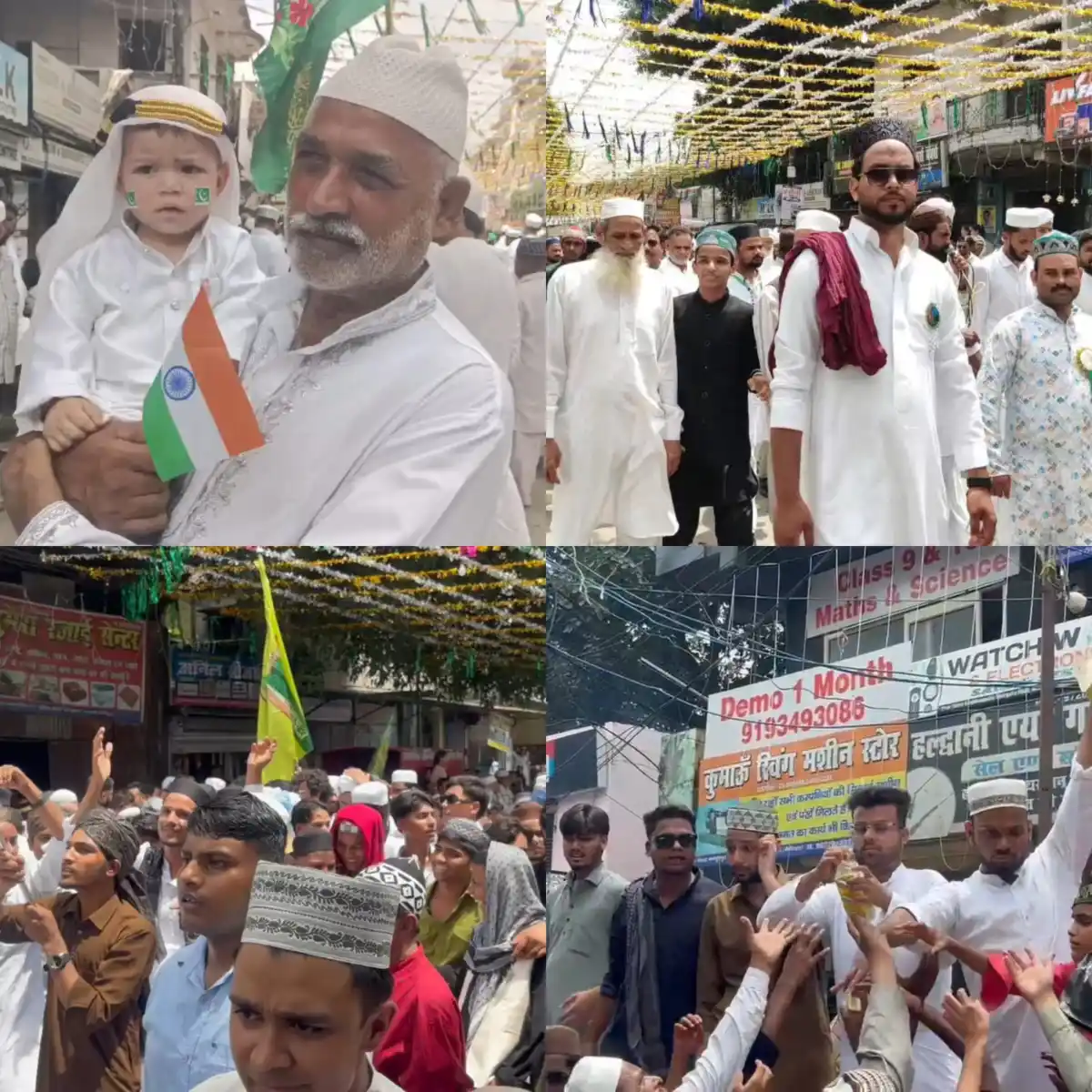 अमन और भाईचारे के पैगाम के साथ निकला जुलूस-ए-मोहम्मदी, हल्द्वानी में उमड़ा जनसैलाब