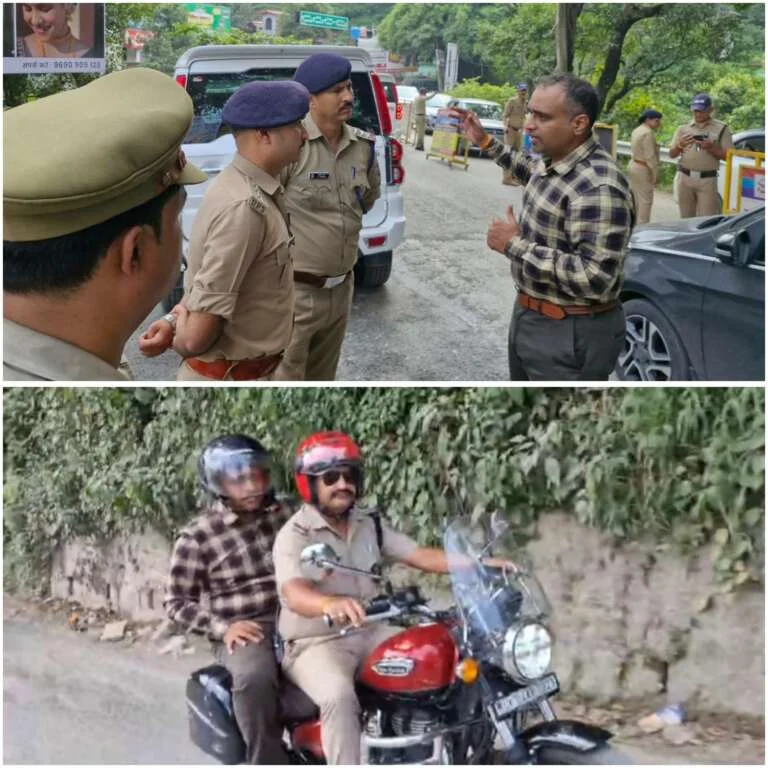 हल्द्वानी: बुलेट से निकले SSP मंजुनाथ टीसी, वापसी करने वाले पर्यटकों के लिए बनाया यह ट्रैफिक प्लान